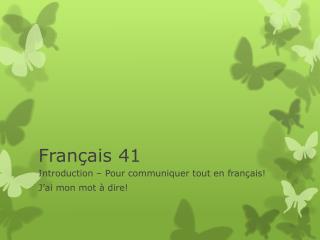 Français 41