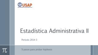 Estadística Administrativa II