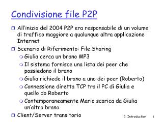 Condivisione file P2P