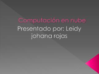 Computación en nube
