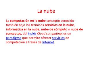 La nube