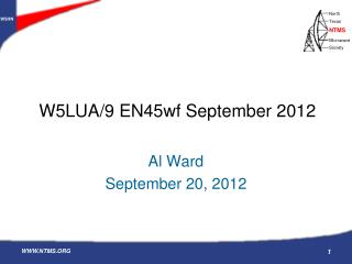 W5LUA/9 EN45wf September 2012