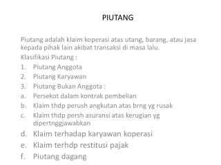 PIUTANG