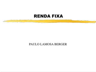 RENDA FIXA