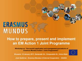 Workshop on “Successful application and management procedures of