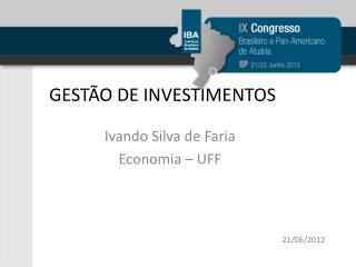 GESTÃO DE INVESTIMENTOS