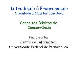 Introdução à Programação Orientada a Objetos com Java