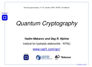 Quantum Cryptography