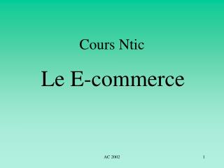 Cours Ntic