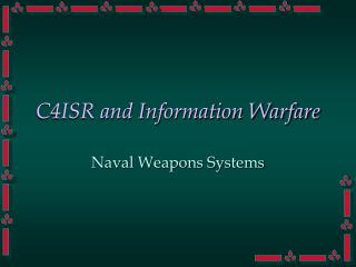 C4ISR and Information Warfare