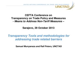 Samuel Munyaneza and Ralf Peters, UNCTAD