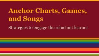 Anchor Charts, Games, and Songs