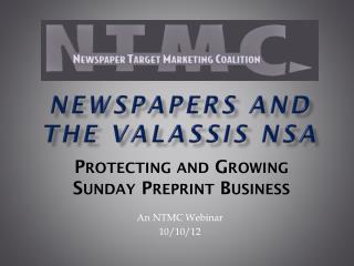 Newspapers and the Valassis NSA