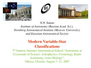 N.N. Samus Institute of Astronomy (Russian Acad. Sci.),