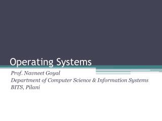 Operating Systems