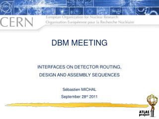 DBM MEETING INTERFACES ON DETECTOR ROUTING, DESIGN AND ASSEMBLY SEQUENCES Sébastien MICHAL