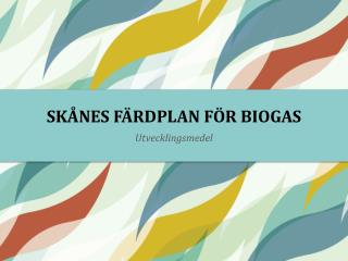 SKÅNES FÄRDPLAN FÖR BIOGAS