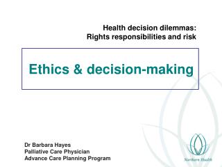Ethics &amp; decision-making