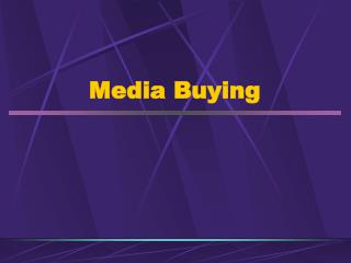 Media Buying