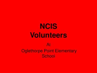 NCIS Volunteers