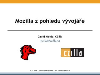 Mozilla z pohledu vývojáře