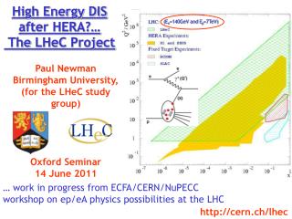 High Energy DIS after HERA?… The LHeC Project