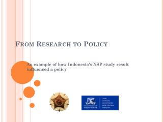 From Research to Policy