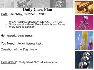 Daily Class Plan