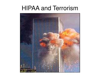 HIPAA and Terrorism