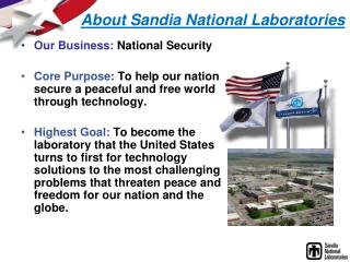 About Sandia National Laboratories