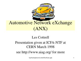 Automotive Network eXchange (ANX)
