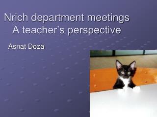 Nrich department meetings A teacher’s perspective