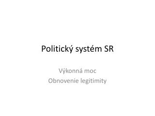 Politický systém SR