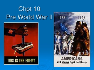 Chpt 10 Pre World War II