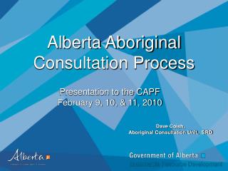 Alberta Aboriginal Consultation Process