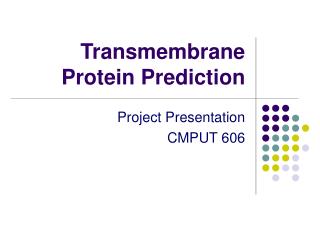 Transmembrane Protein Prediction