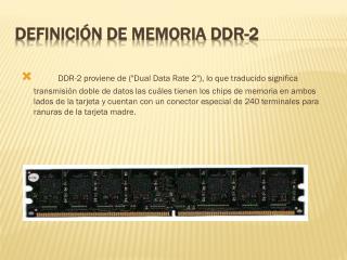 Definición de memoria DDR-2