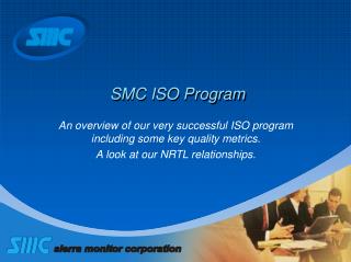 SMC ISO Program