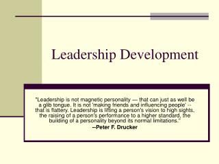 Leadership Development