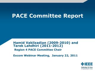 PACE Committee Report