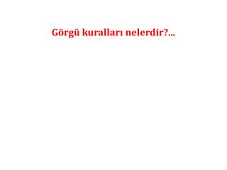 Görgü kuralları nelerdir?...