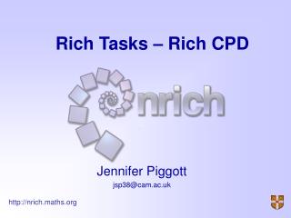 Rich Tasks – Rich CPD