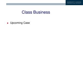 Class Business