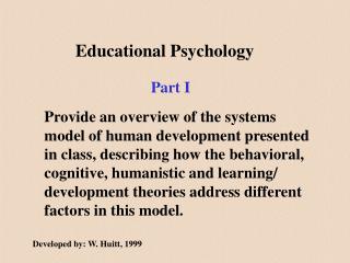 Educational Psychology