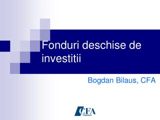 Fonduri deschise de investitii