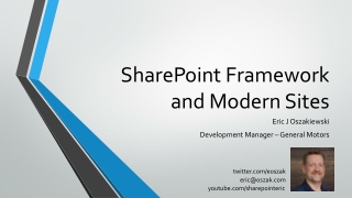SharePoint Framework and Modern Sites