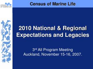 Census of Marine Life