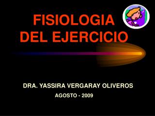 FISIOLOGIA DEL EJERCICIO