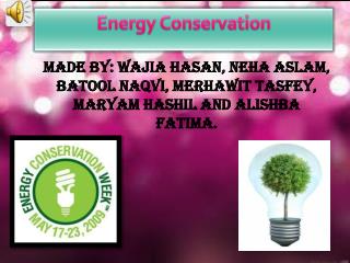 Energy Conservation