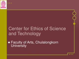 Center for Ethics of Science and Technology